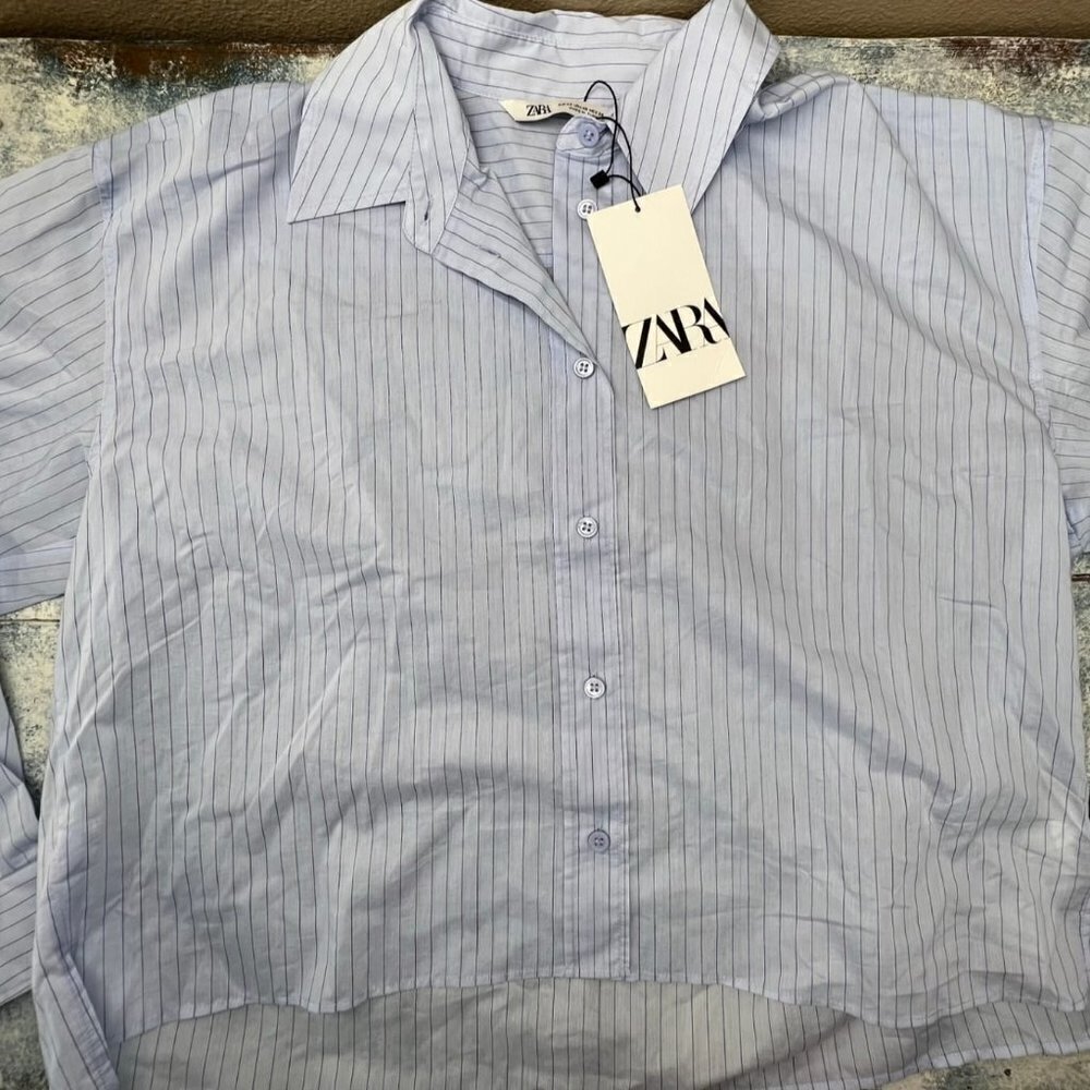 BRAND NEW ZARA SHIRT BLUE 4437 | 067